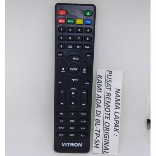 REMOTE REMOT DVD VITRON ORIGINAL ASLI