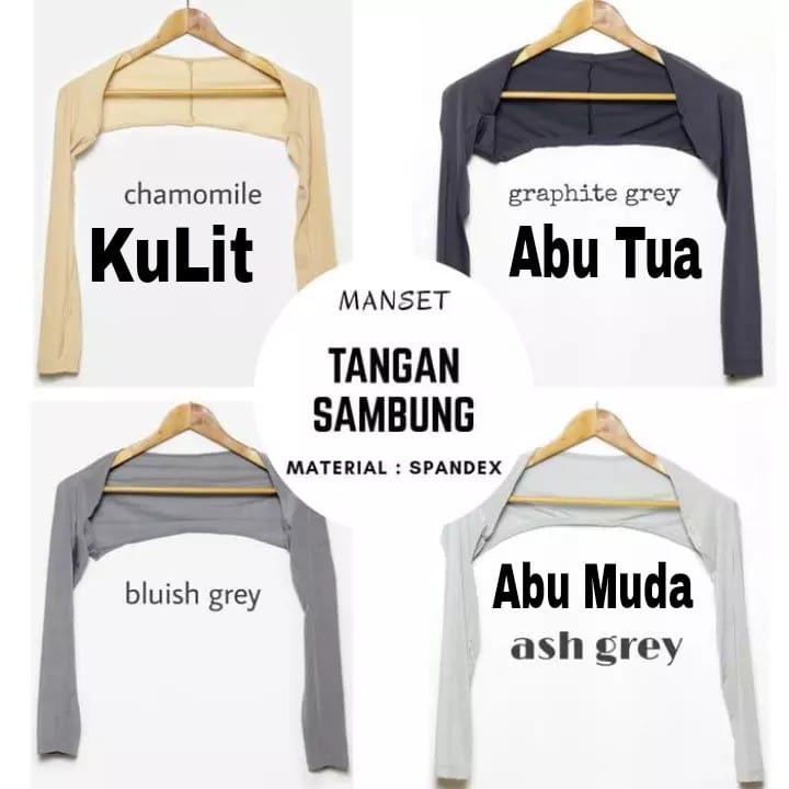 MANSET TANGAN SAMBUNG BOLERO MANSET BOLERO BAHAN SPANDEK PREMIUM STANDAR 45-60 Kg &amp; JUMBO 61-80 Kg WANITA MANSET ATASAN BOLERO BISA COD