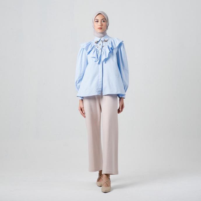 Yang Dicari] Jenna & Kaia - Bria Top Powder Blue - Xl