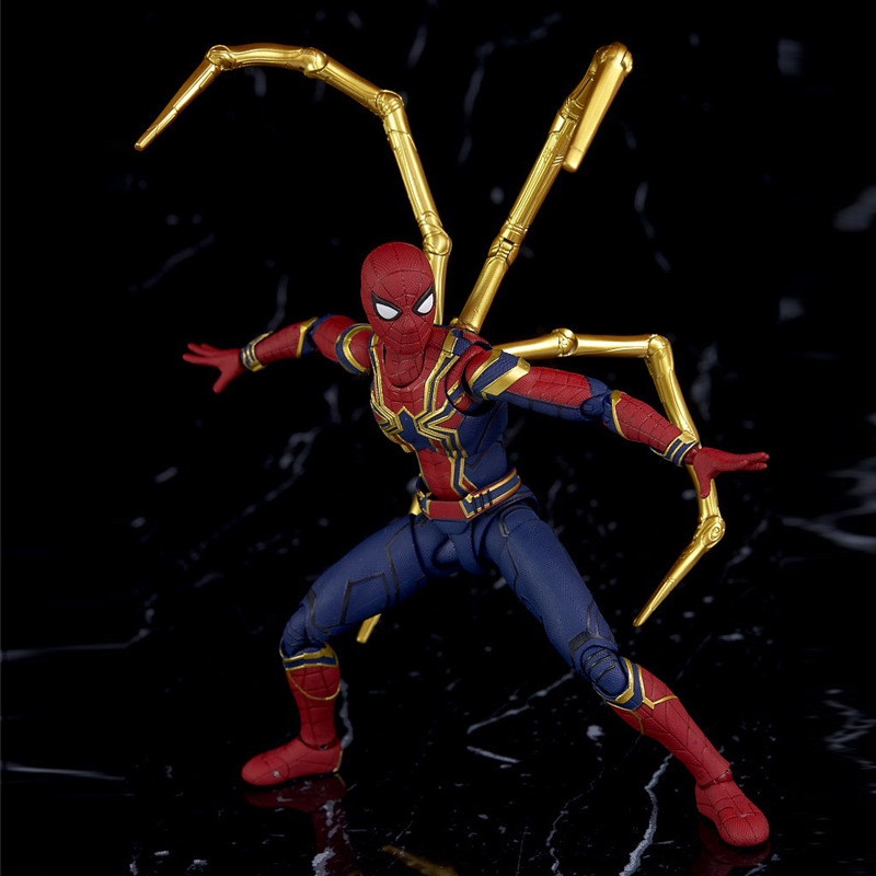 Mainan Action Figure Marvel The Avengers 3 Infinity WarPVC Spiderman Dapat Bergerak Untuk Anak