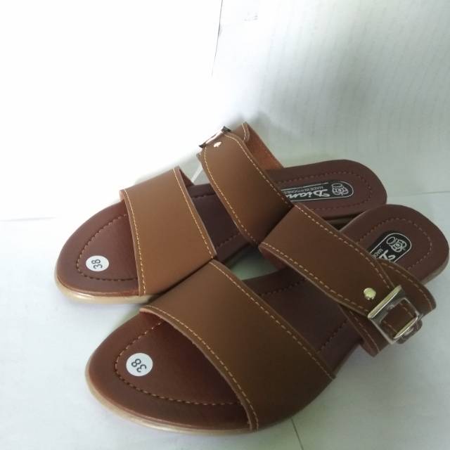 sandal wanita ban 2 gesper ukuran 36-40