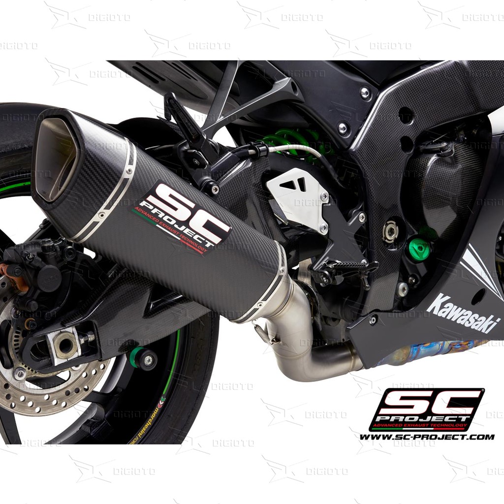 SC Project SC1-R Muffler Carbon Fiber Knalpot Slip On Kawasaki ZX10R