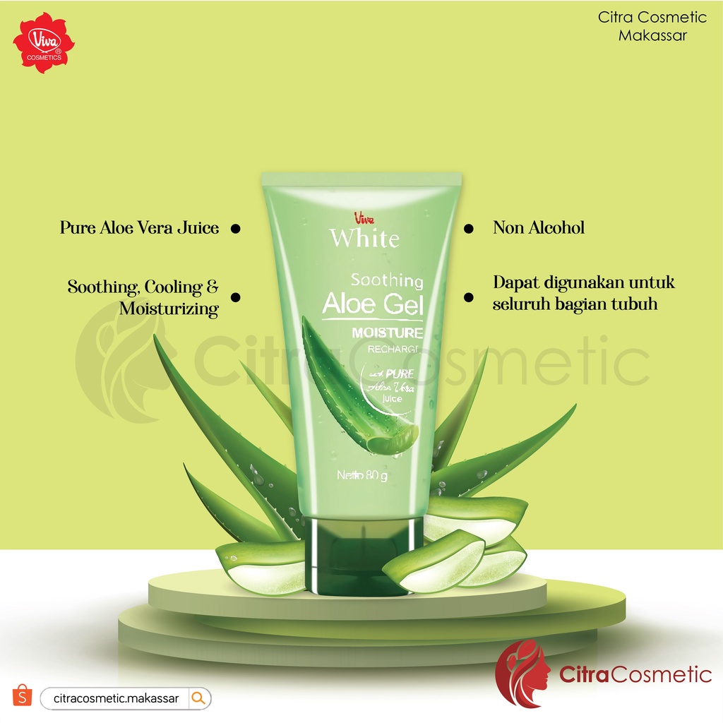 Viva White Soothing Aloe Gel 80 G