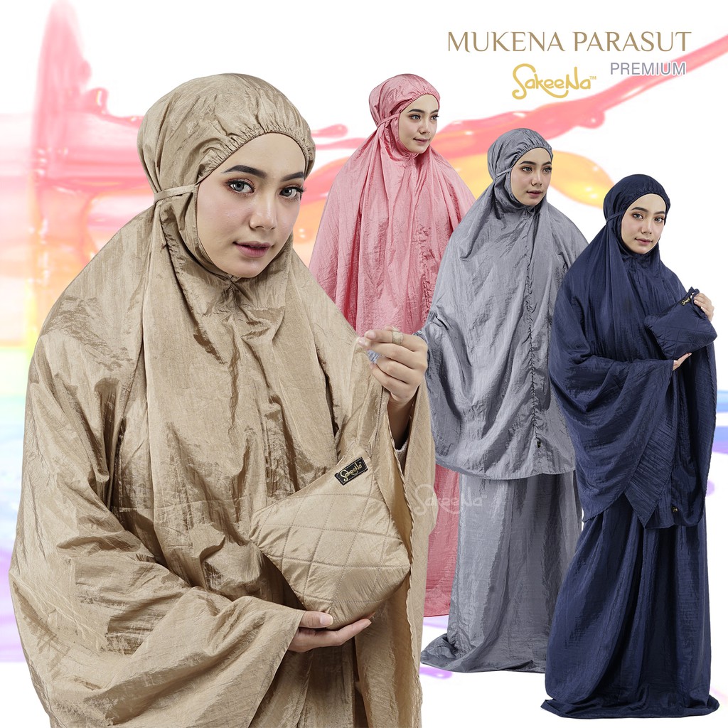 Mukenah Parasut Jumbo SakeeNa Premium Tebal