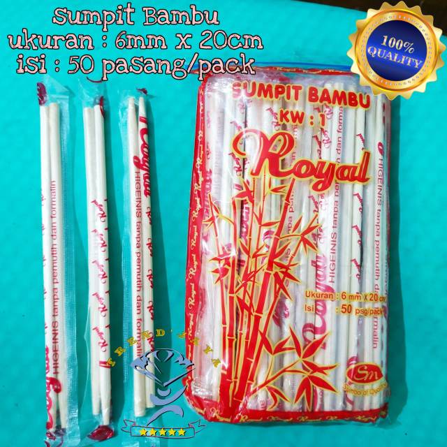 Harga Gila Sumpit Bambu Isi 50 Pasang / Sumpit Higienis / Sempit Makan / Sumpit Bakmi mmWEzGYuJB55GV