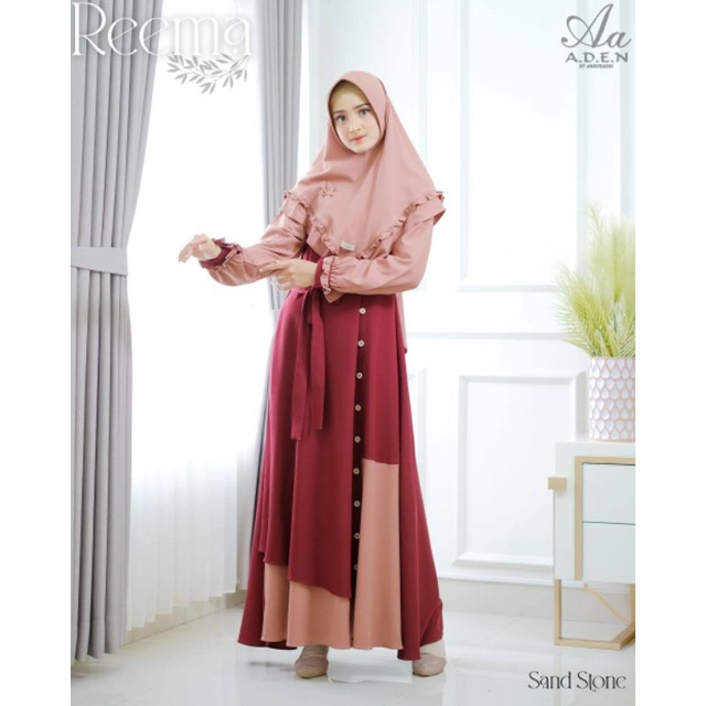 Gamis REEMA SET  HIJAB By ADEN HIJAB