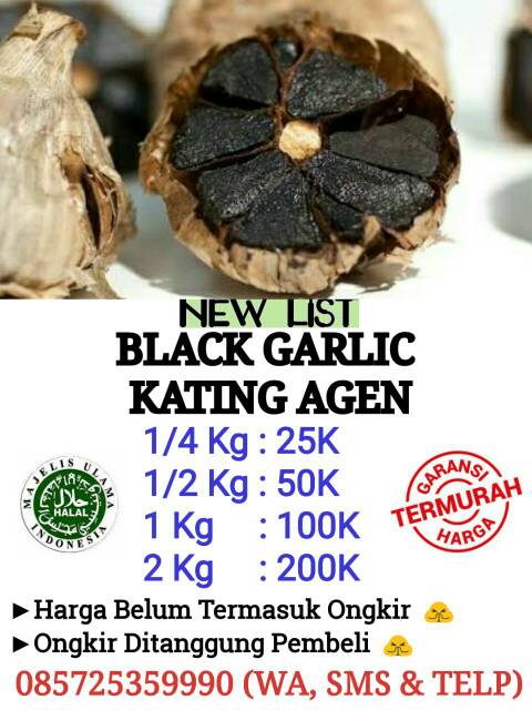 BAWANG HITAM KATING 250 GRAM