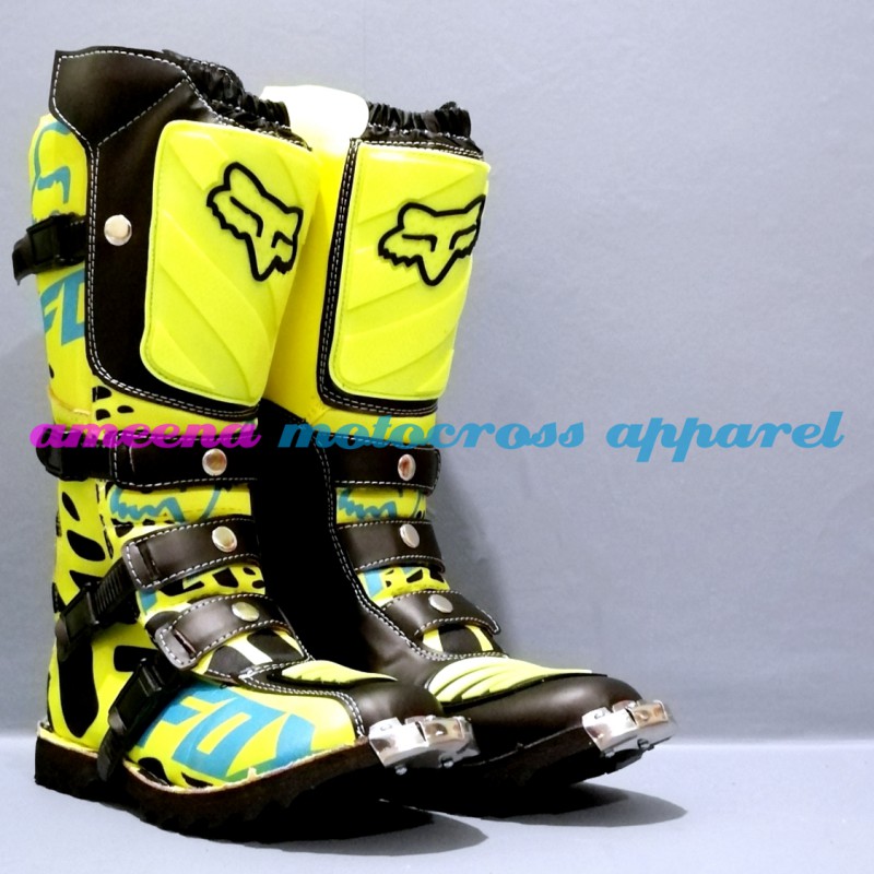 Sepatu Cross Fullprint Besi - Sepatu Trail Motocross - Sepatu MX Adventure - 007