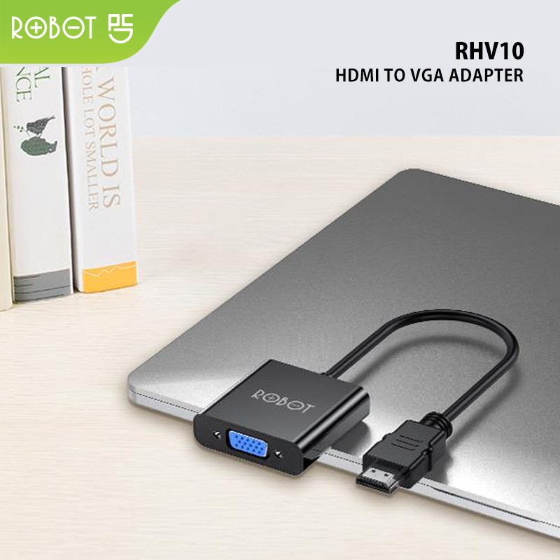 HDMI TO VGA Adapter Laptop/PC 1080P (Without Audio&amp;Power) - ROBOT RHV10