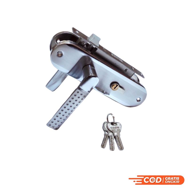 Kunci Pintu Rumah Bintik Set Tanggung (Medium) Net’z 7030-2 SN/CP