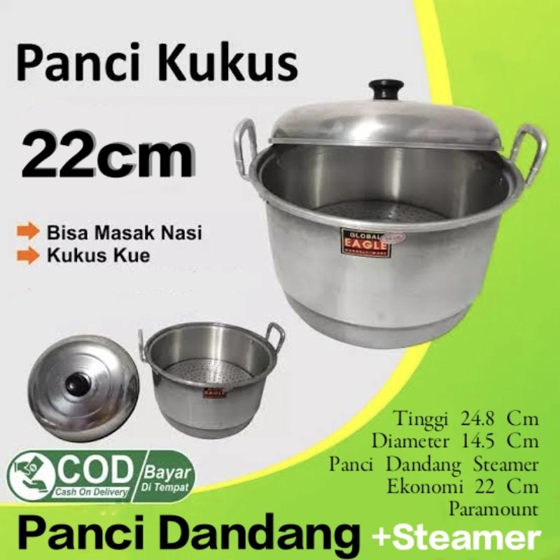 Panci Dandang Steamer 22cm Paramount