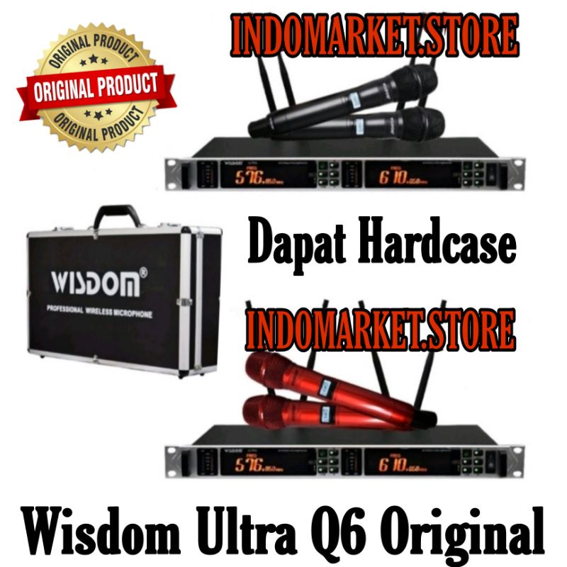 mic wireless wisdom ultra q6 mic wisdom ultra q6 original wisdom garansi resmi 1 tahun