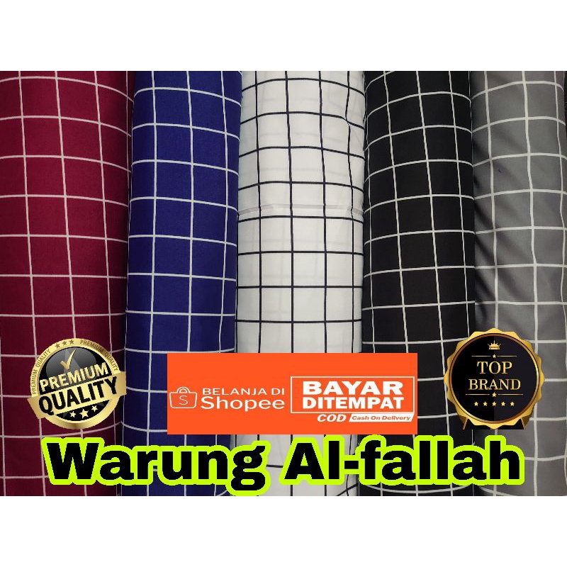 KAIN SPREI PIAMA GORDEN METERAN MOTIF VIRAL TERBARU KOREAN SPREY  KOTAK - KOTAK EMILY BAHAN POLIMICR