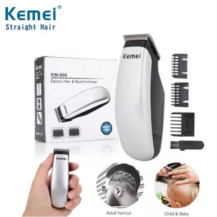 Kemei KM-666 Alat Cukur Portable Electric Hair Trimmer Shaver