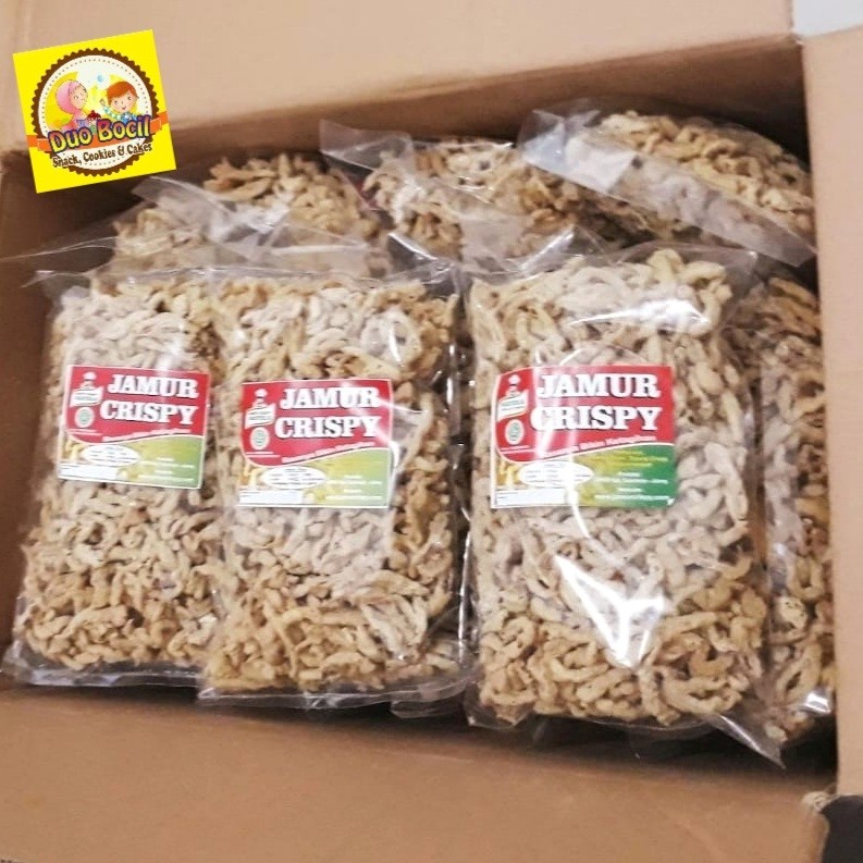

Keripik Jamur Tiram Gurih Renyah 250 Gram - Duo Bocil Snack