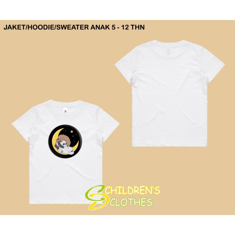 baju anak we bare bears kaos anak bare bears