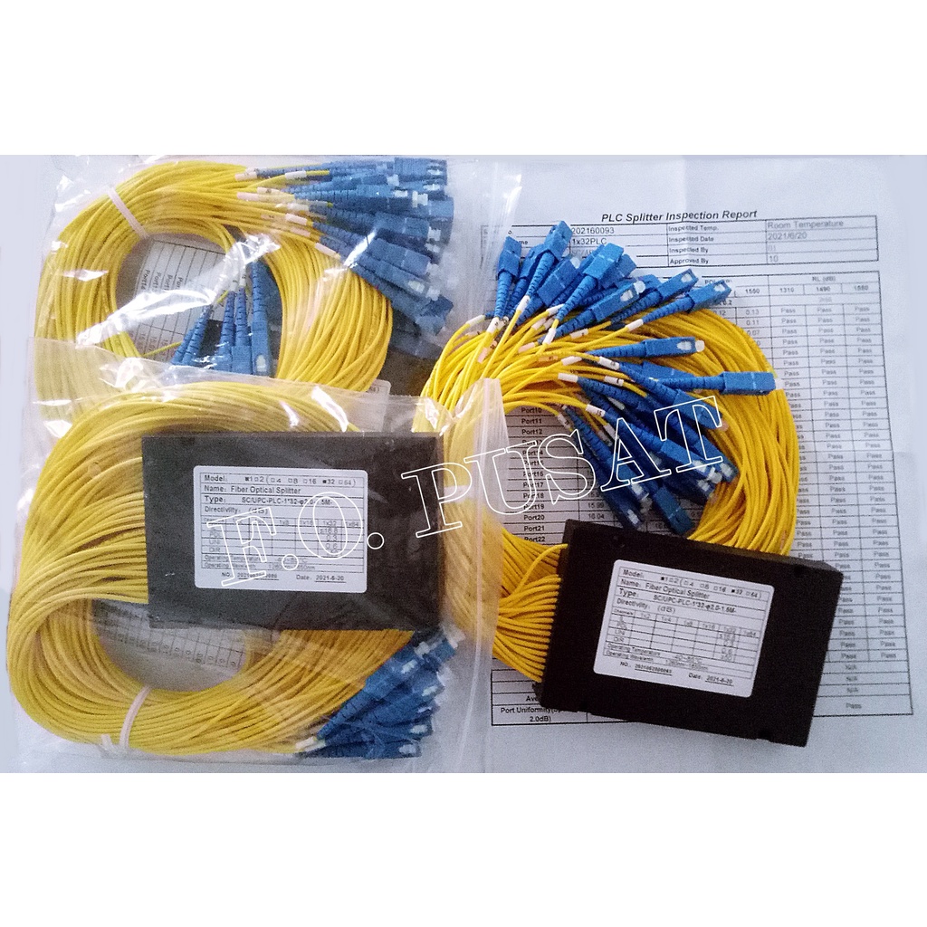 Passive splitter 1:32 fiber optic SC- UPC MODULAR