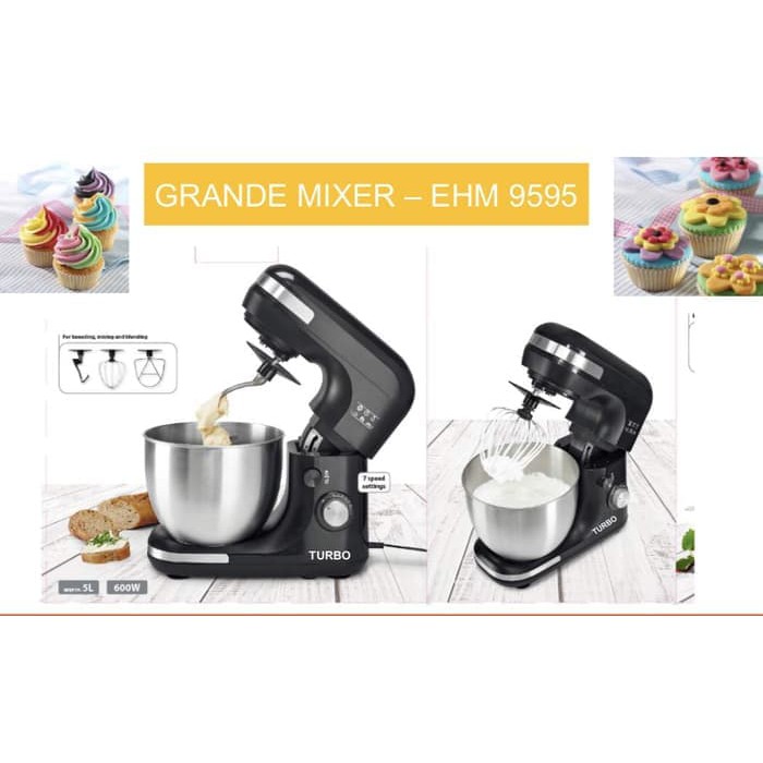 Turbo Stand Mixer EHM 9595 (5 Liter) Ready Stock Turbo Grande Mixer com 9595