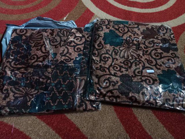 Bswart Batik Hrb026 Kenongo Hem Pendek Padi Pekalongan M L Xl Batik Pria Murah Modern Grosir