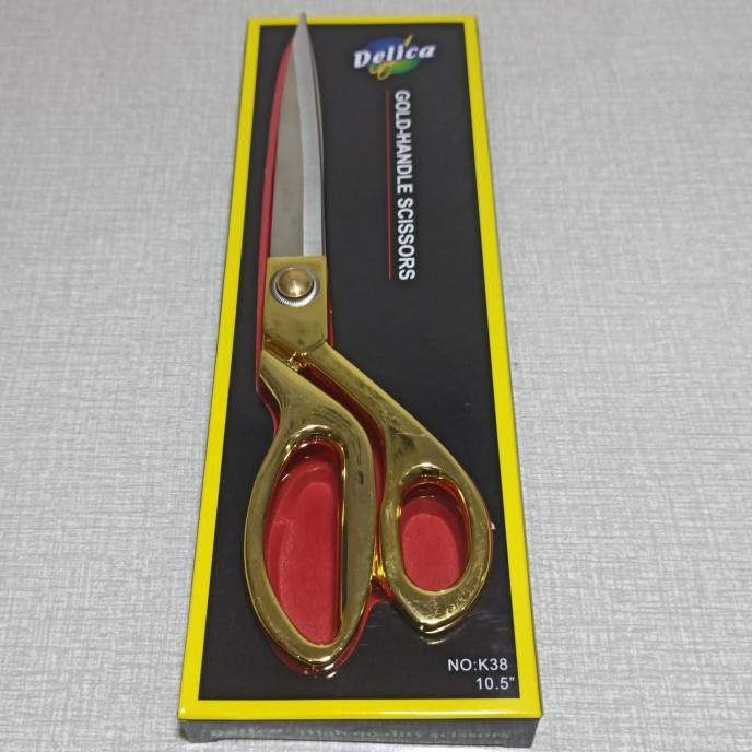 

[[COD]] Gunting Kain Delicia K38 Pegangan Emas TERLENGKAP Kode 1300