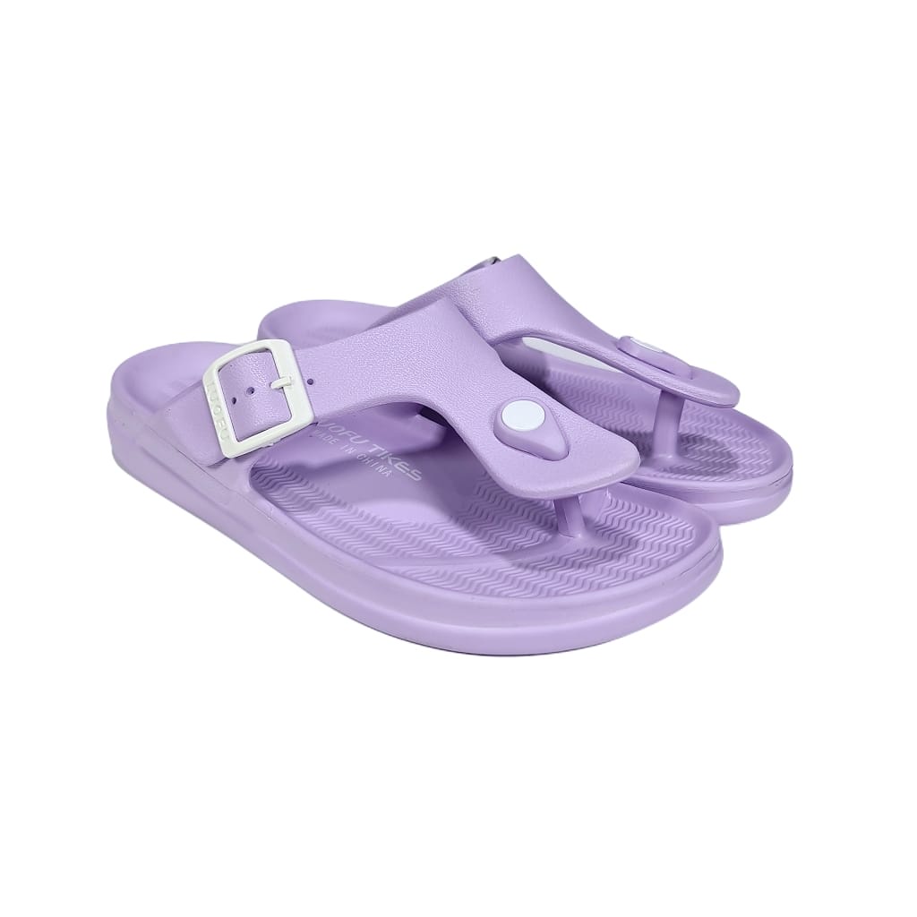 LUOFU ORIGINAL Jelly sandal karet empuk murah wanita jepit sendal japit import cewek E6195CW