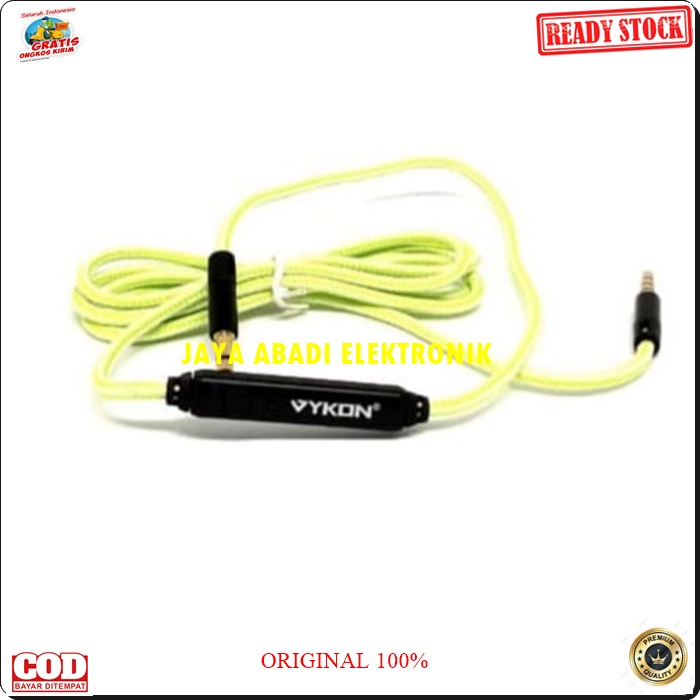 J358 KABEL AUX MIC AUDIO 3.5MM HEADSET HEADPHONE MICROPHONE STEREO HANDSFREE NELPON HF HEADSET CABLE