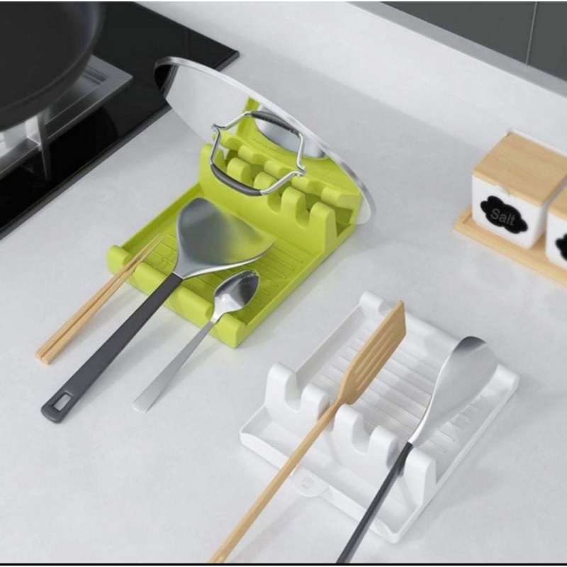 TATAKAN ALAT MASAK DAPUR / RAK ALAT MASAK MULTIFUNGSI / HOLDER TATAKAN TUTUP PANCI