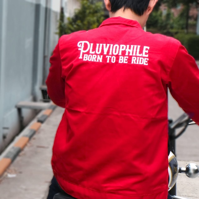 Vintage Bikers Jacket - Original PLUVIOPHILE - Red