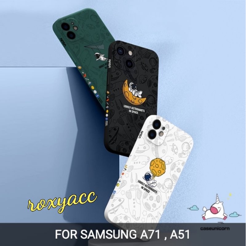CASE MOTIF SAMSUNG A51 , A71 SOFTCASE SILIKON CASING GAMBAR NASA 3D