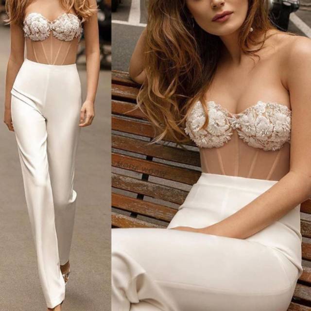 Jumpsuit sexi,,, atasan ada kain transparannya ya,