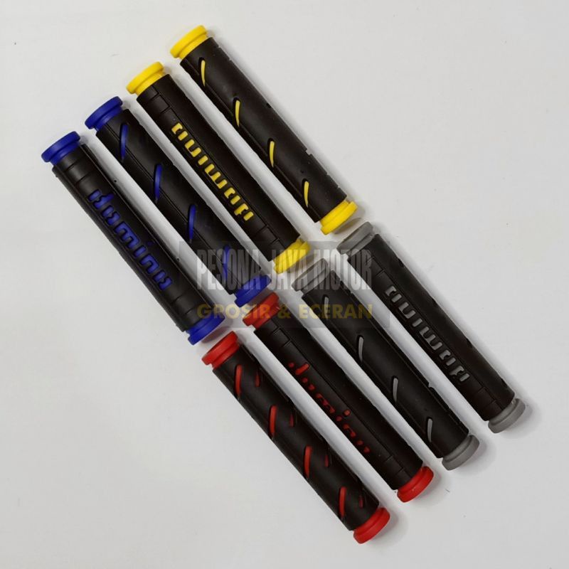 Karet Handle Motor Karet Handle Rem &amp; Kopling Domino Garis Cocok Buat Semua Handle Bawaan Motor