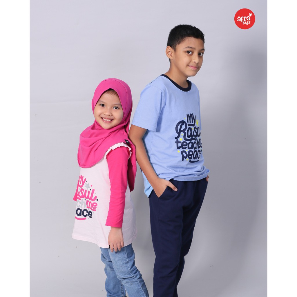 New Couple Afrakids AF302 (boy) &amp; AF303 (Girl-Tunik)  &quot;My Rasul Teach Me Peace&quot;