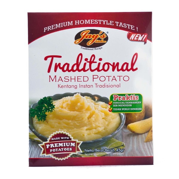 

JAY'S Kitchen Traditional Mashed Potato 45gr - Kentang Instant Tradisional JAY'S Kitchen