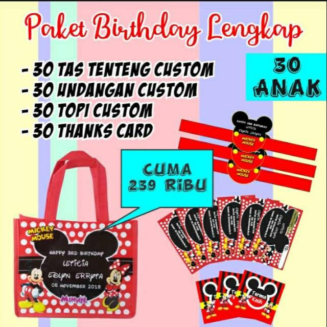 

Terlaris Paket Tas Ultah Anak Ulang Tahun 30 pcs goodie Bag Gratis Ongkir Shopee 11 11 Temurah