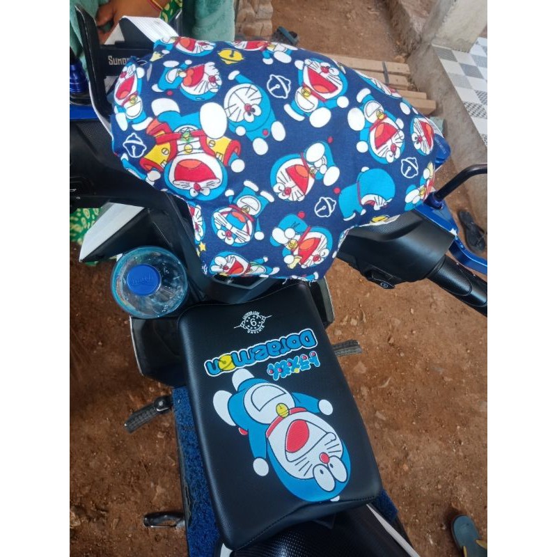 Tempat duduk anak di motor SATU SEAT SANDARAN + BANTAL STANG