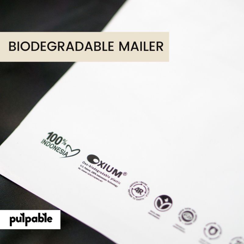 

polymailer putih biodegradable 46x68(+5sealtape)