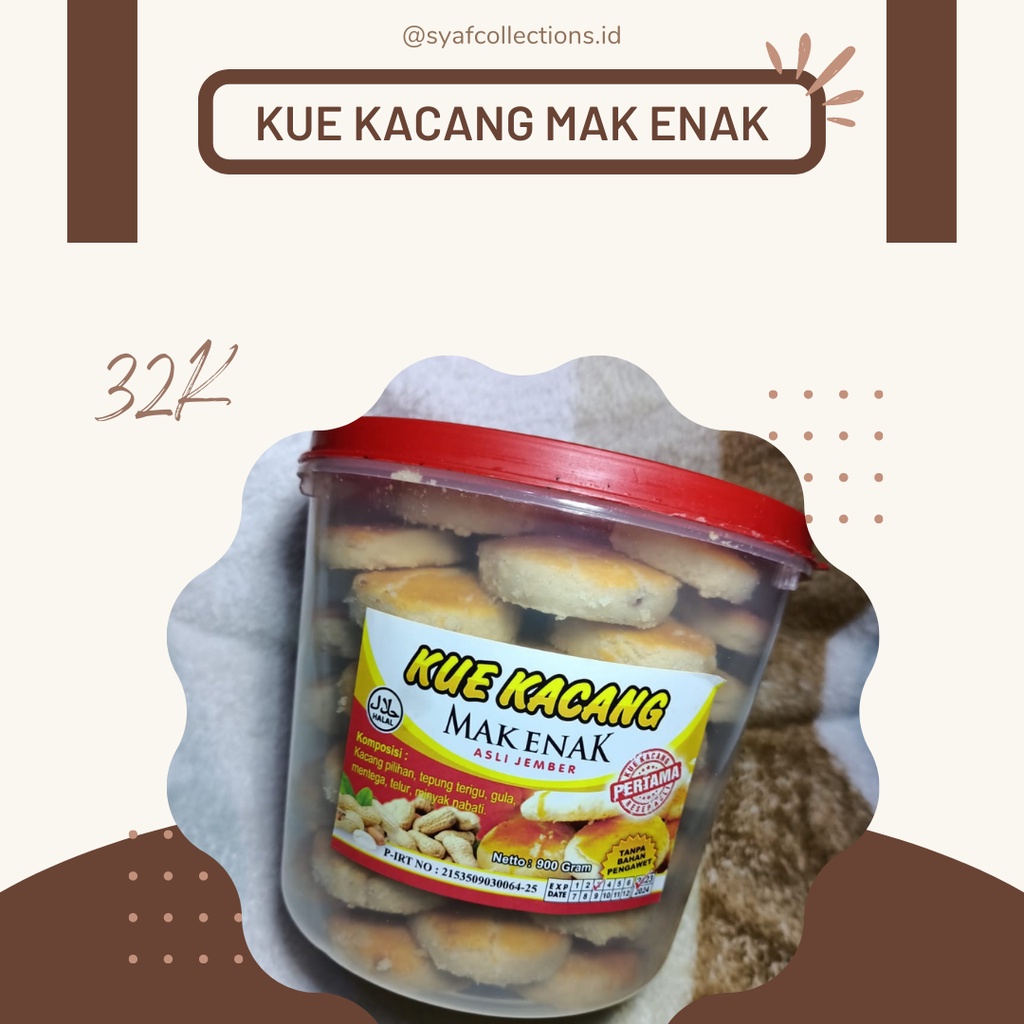 

Kue Kacang Mak Enak Jember Ori