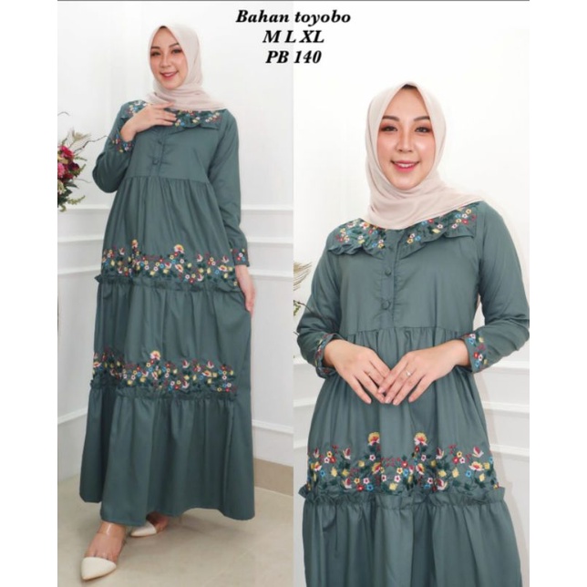 Gamis ridd premium original / Gamis terbaru / Baju gamis wanita / Gamis toyobo / Fashion muslim / Ga