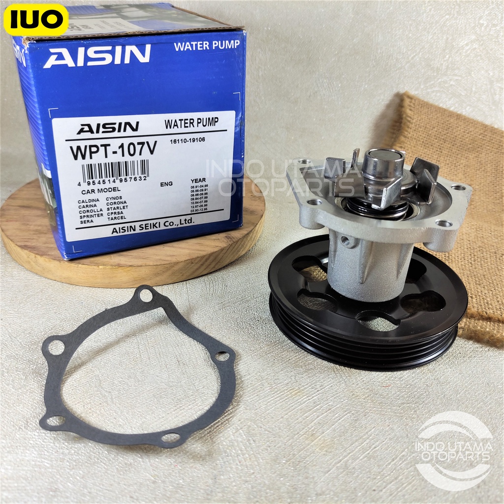Water Pump Starlet Corolla Tanpa Housing AISIN WPT 107V - ORIGINAL