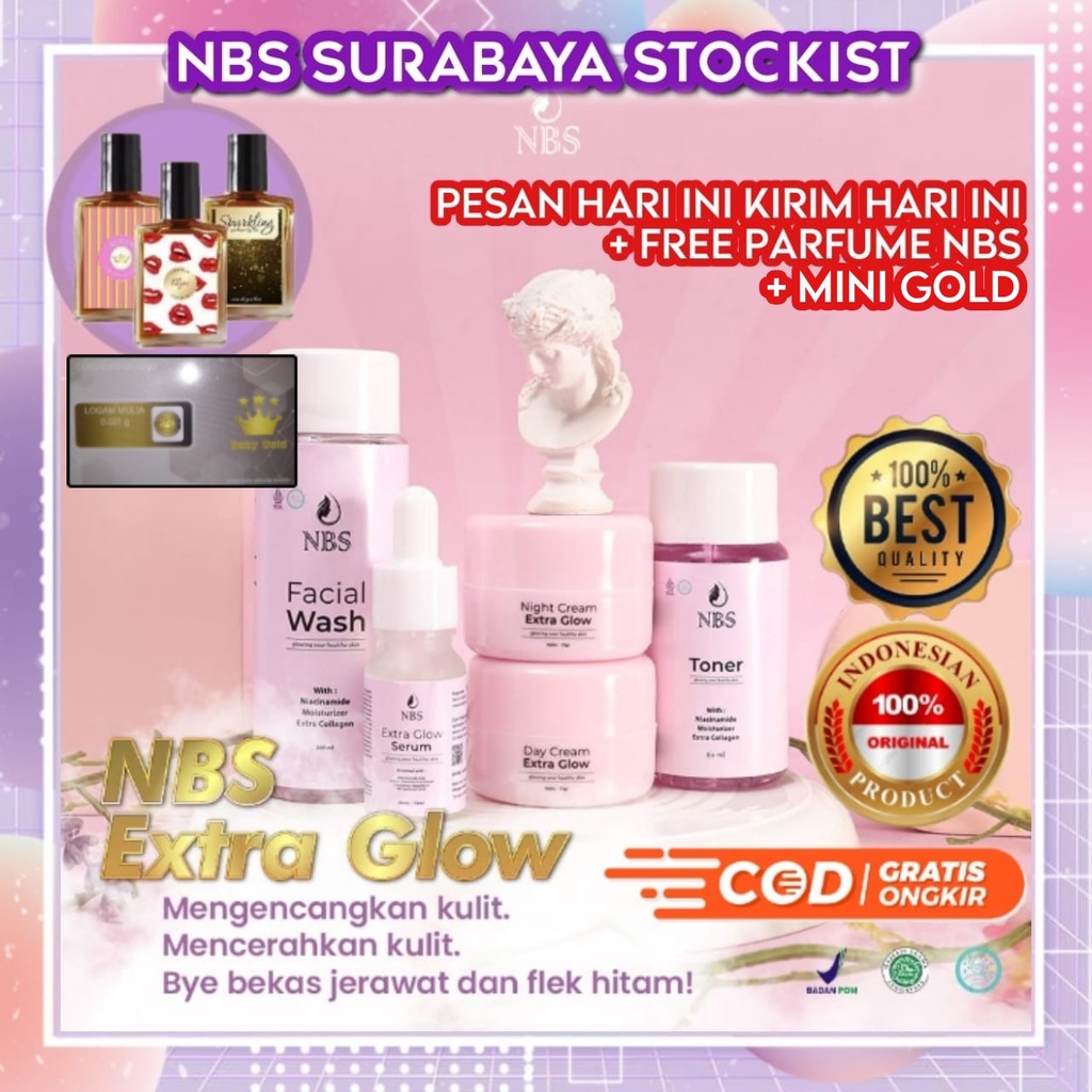 NBS SKINCARE EXTRA GLOW ULTIMATE PEMUTIH PENGHILANG JERAWAT BPOM HALAL ORIGINAL