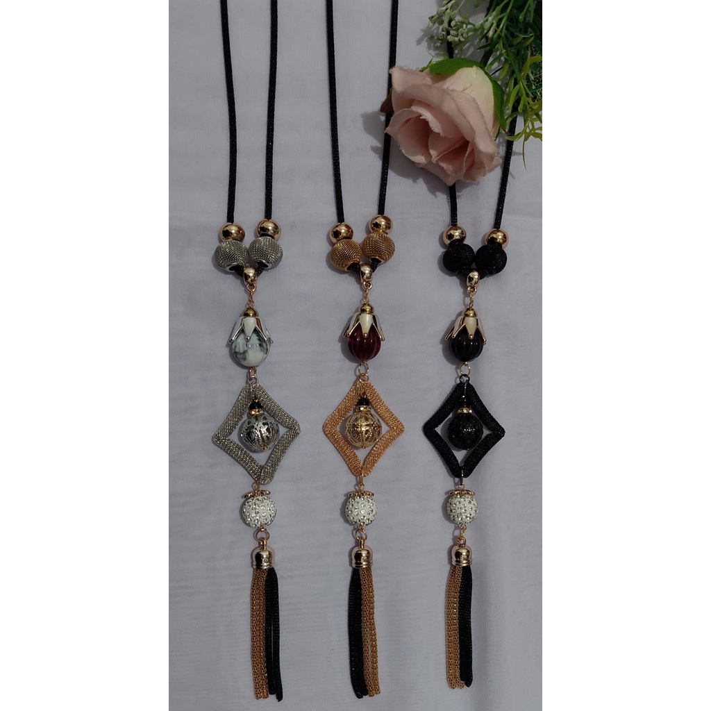 COD kalung hijab fashion panjang murah Akrilik Resin Fashion Wanita - AFIFAH ID STORE (PART 2)