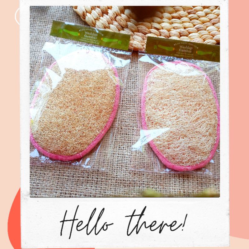 LOOFAH SPONGE MANDI WASLAP GAMBAS OYONG PENGGOSOK BADAN