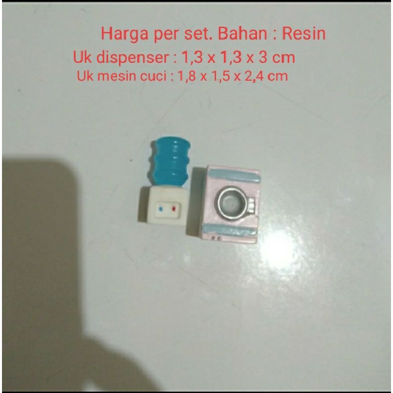 Miniatur Dispenser Air Miniatur Mesin Cuci 1Tabung