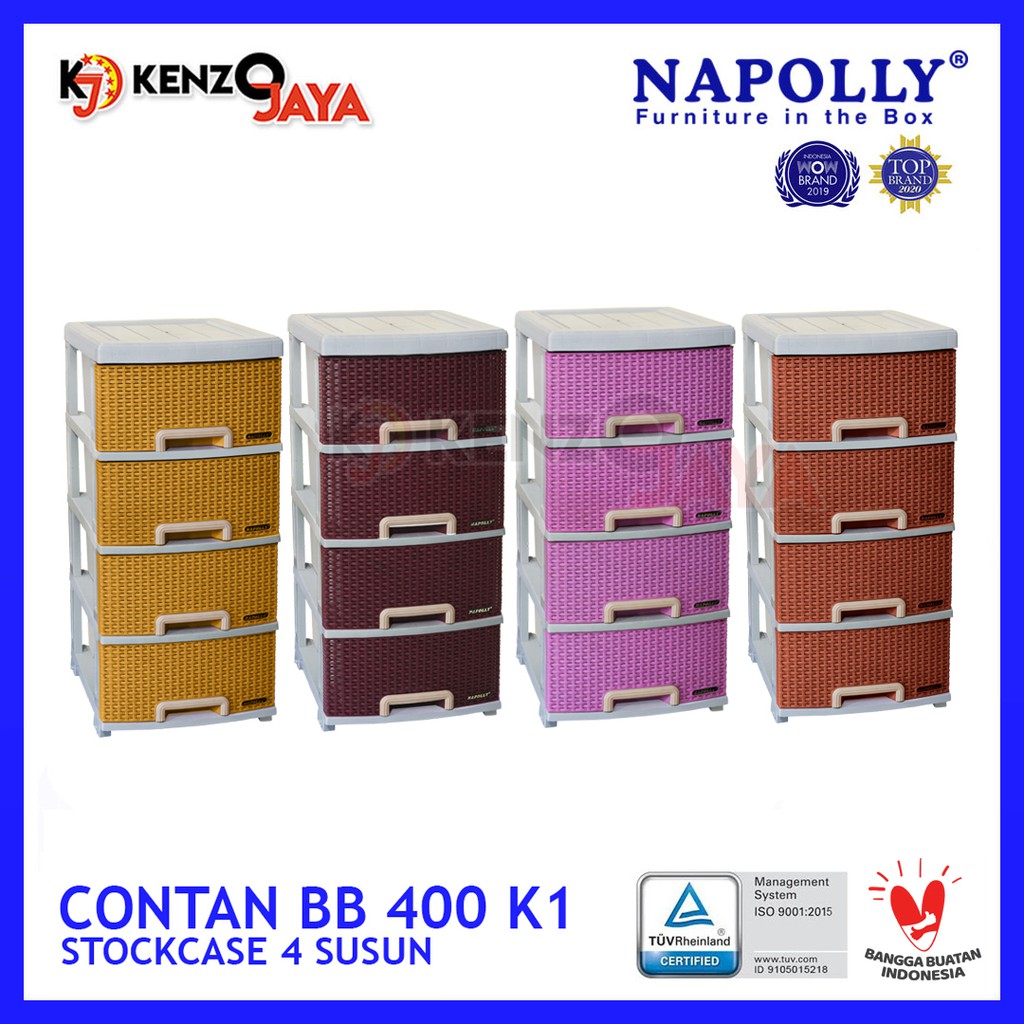 Container Rotan 4 Susun NAPOLLY Contan BB 400 K1