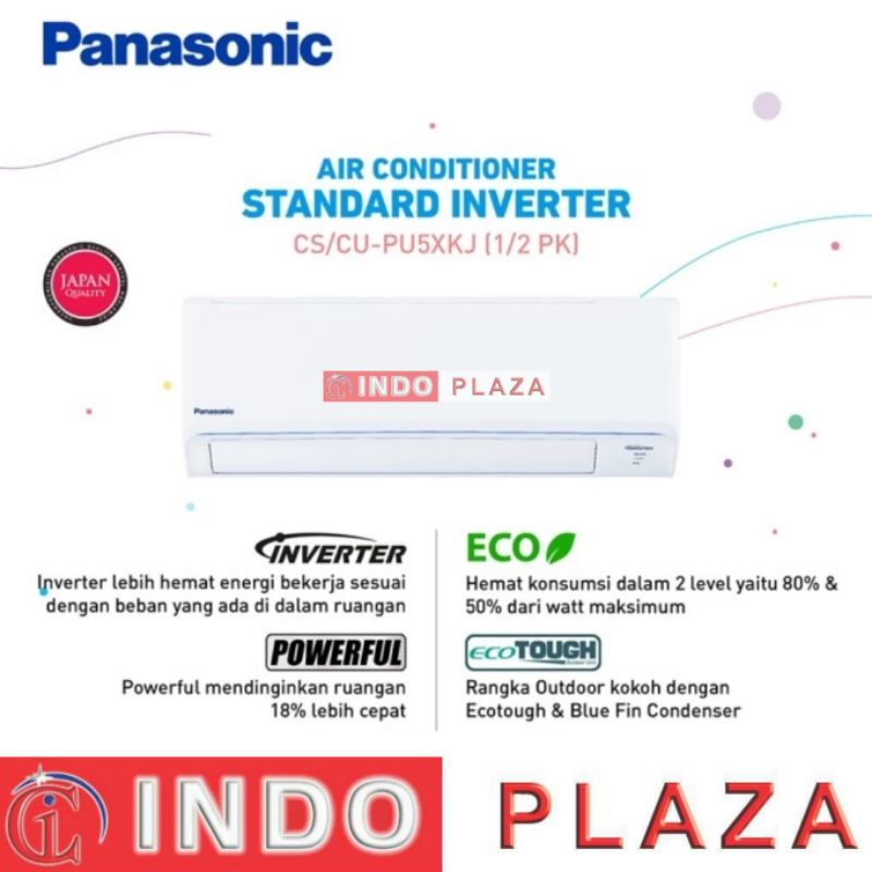 AC PANASONIC INVERTER 1/2 PK CS/CU-PU5XKJ