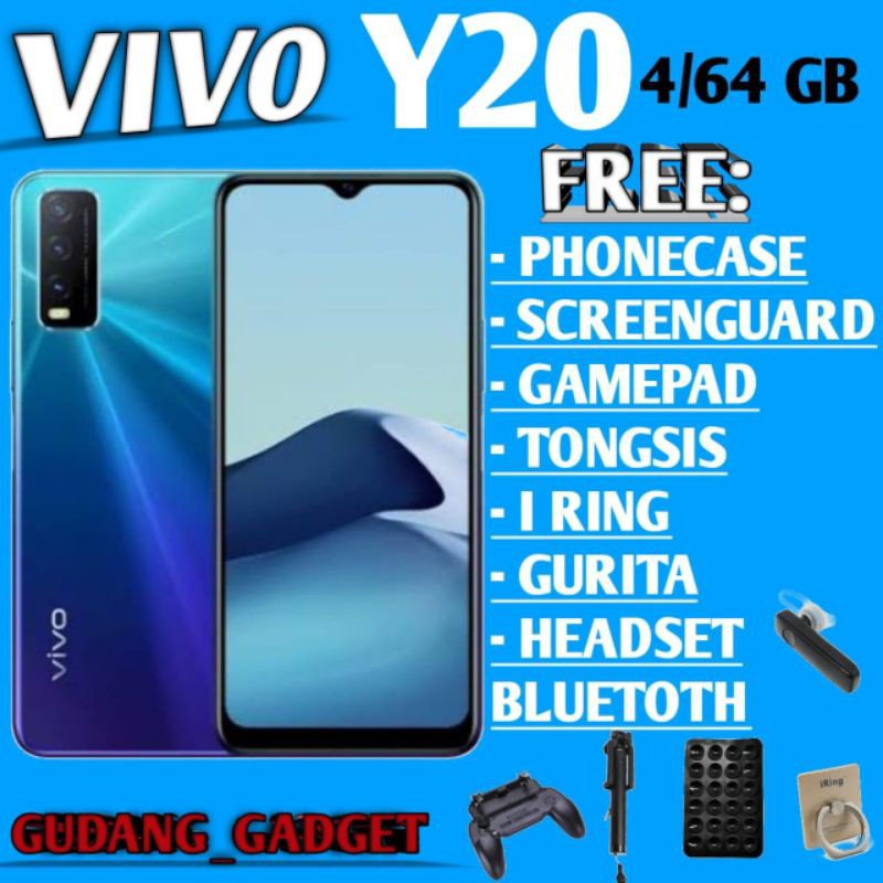 VIVO Y20 4/64 RAM 4GB ROM 64GB GARANSI RESMI