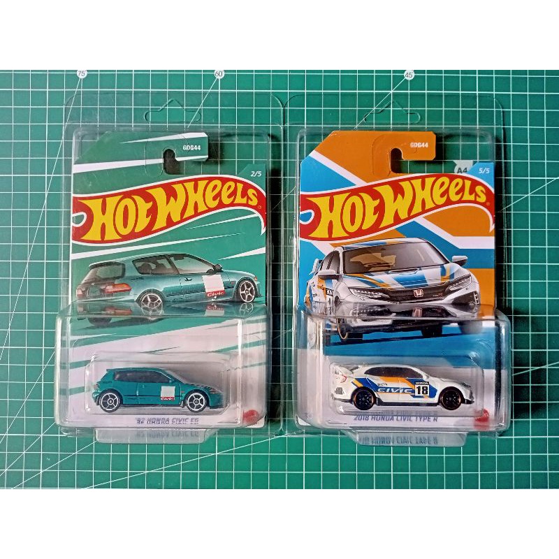 Jual PROMO SALE 2 PCS HOTWHEELS HONDA CIVIC EG + 2018 HONDA CIVIC TYPE