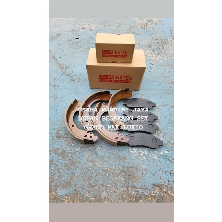 KAMPAS REM DEPAN + BELAKANG SET DAIHATSU GRAND MAX LUXIO