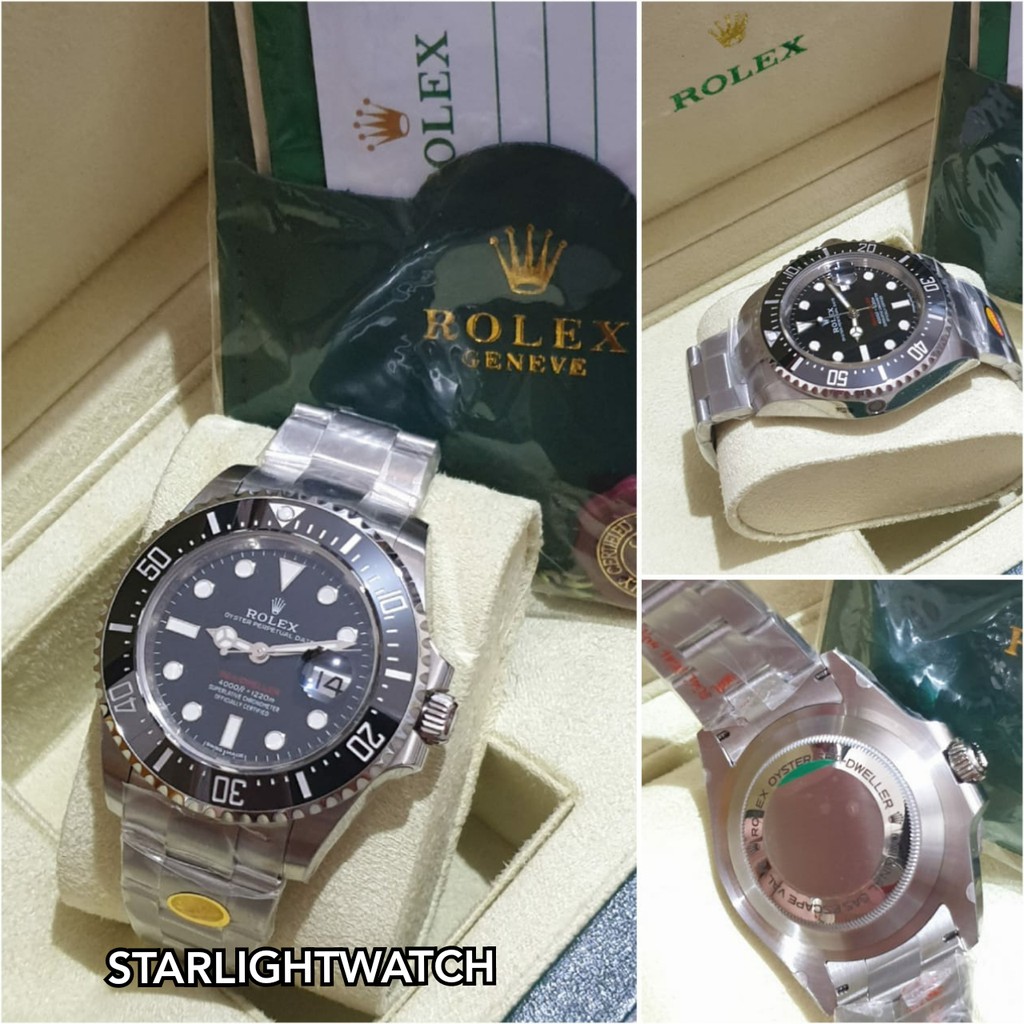 JAM TANGAN PRIA ROLEX SEA AUTOMATIC MESIN SWISS ETA