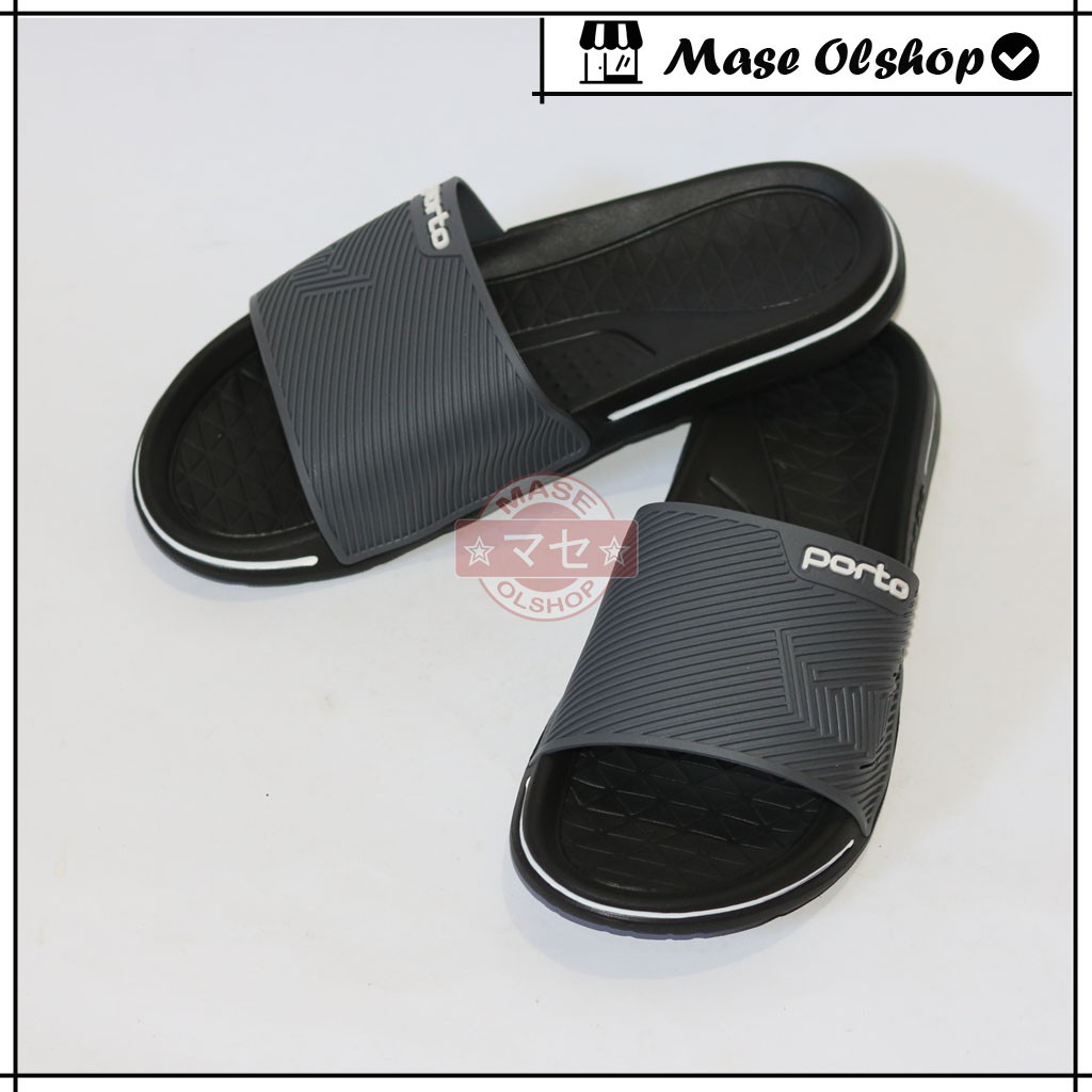 Sandal Slop Pria Sandal Slide Porto 1041M